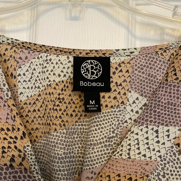 Multi color dress with belt - Picture 2 of 6